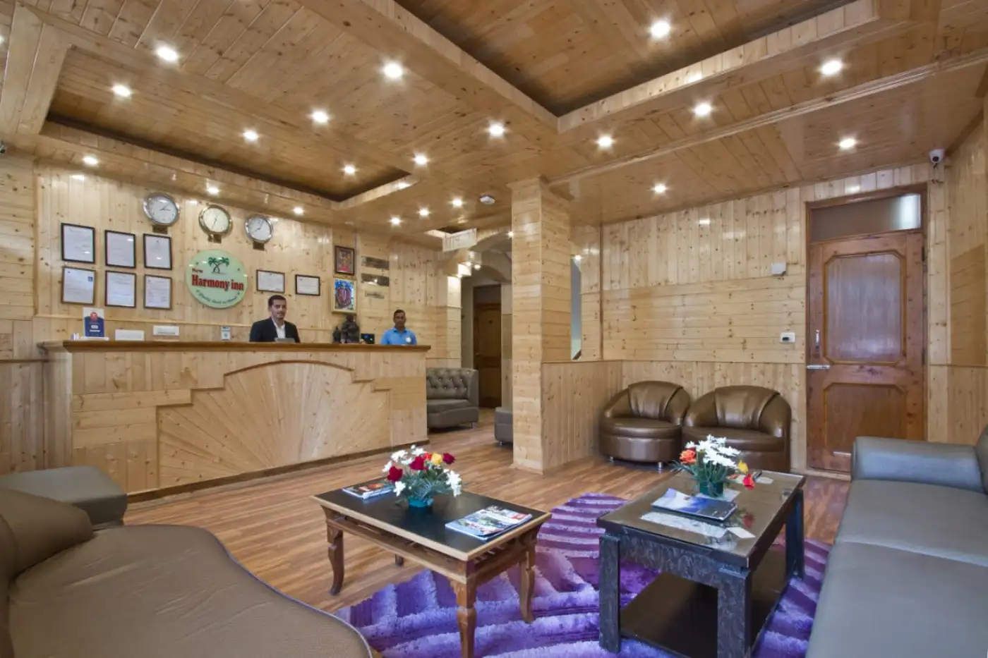 Reception area of hotel new harmony inn